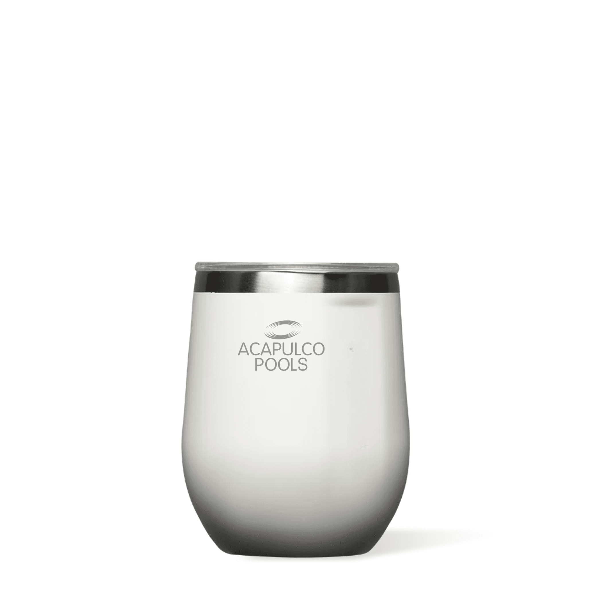 Corkcicle Stemless Wine Tumbler, 12oz, Gloss White